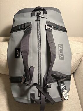 YETI Storm Gray Waterproof Duffel 75 Bag - Submersible Travel Pack